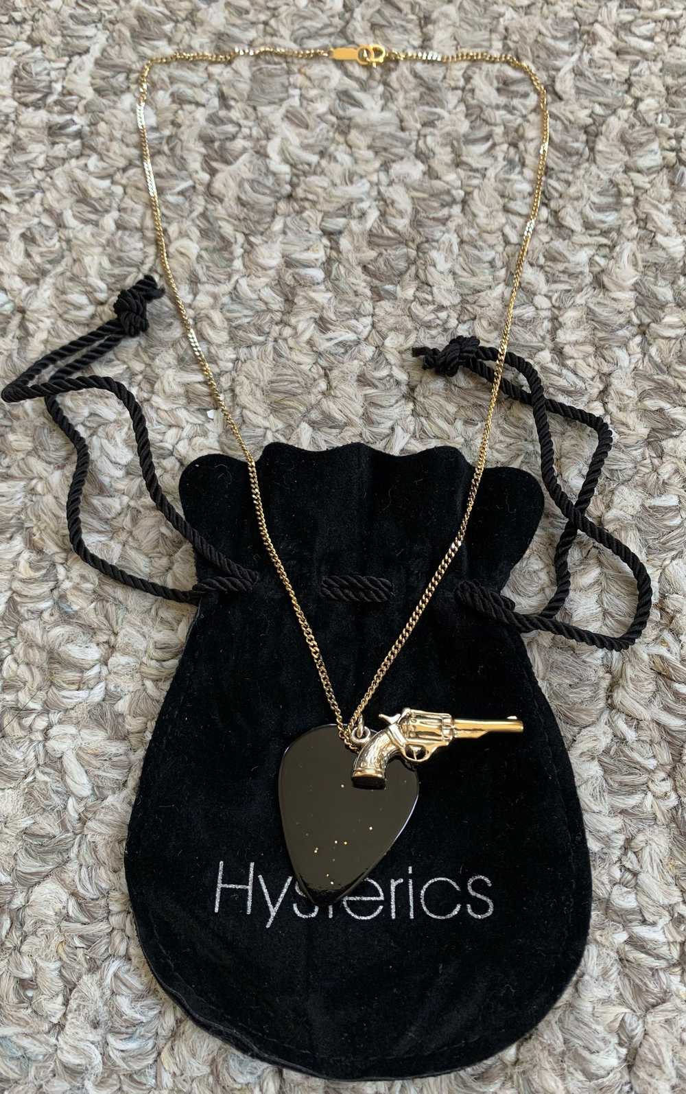 Hysteric Glamour Gun+Guitar Pick Necklace + Bag - image 3