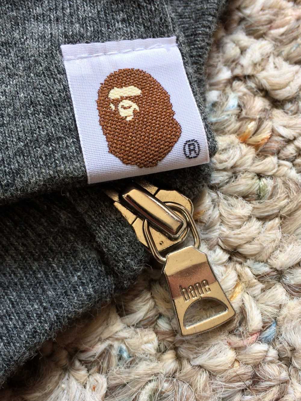 A BATHING APE® OG Bape Full Zip Thermal Spellout … - image 3