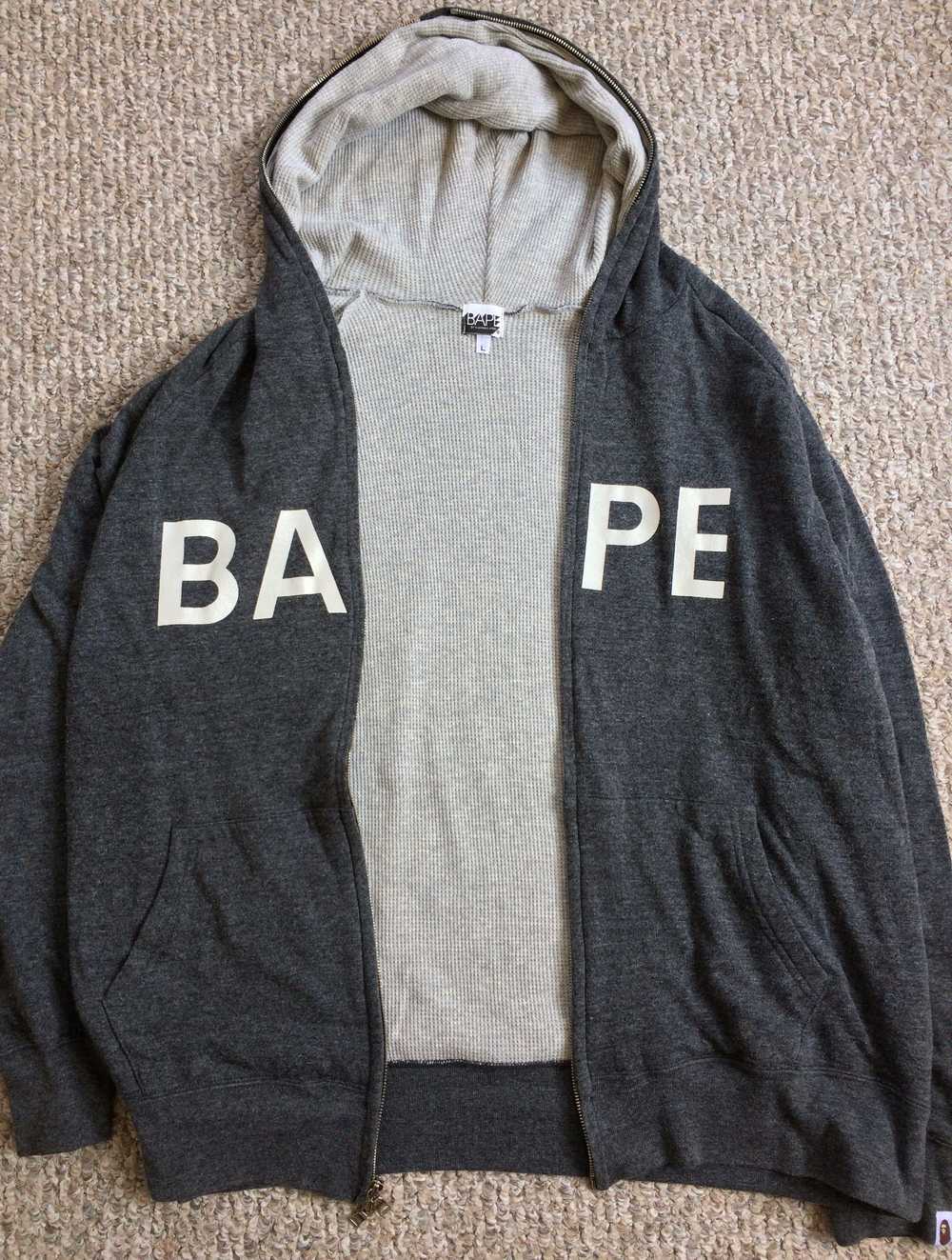 A BATHING APE® OG Bape Full Zip Thermal Spellout … - image 4