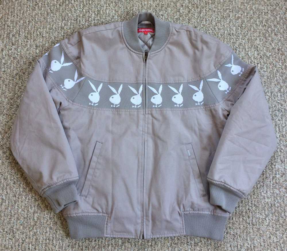 S/S 2019 Supreme x Playboy Crew Jacket size small - image 1