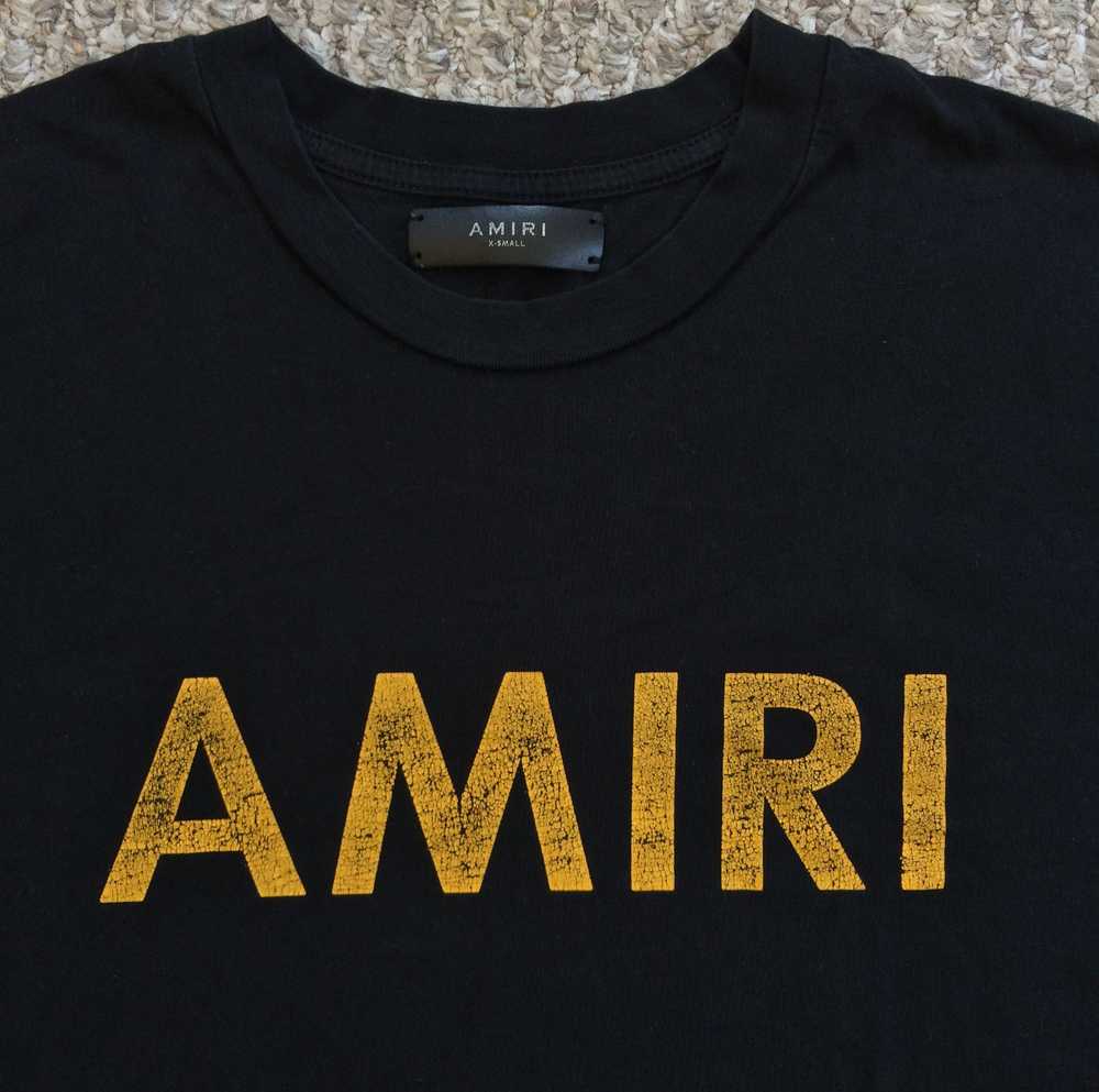 Amiri Oversized Distressed Logo Tee - image 2