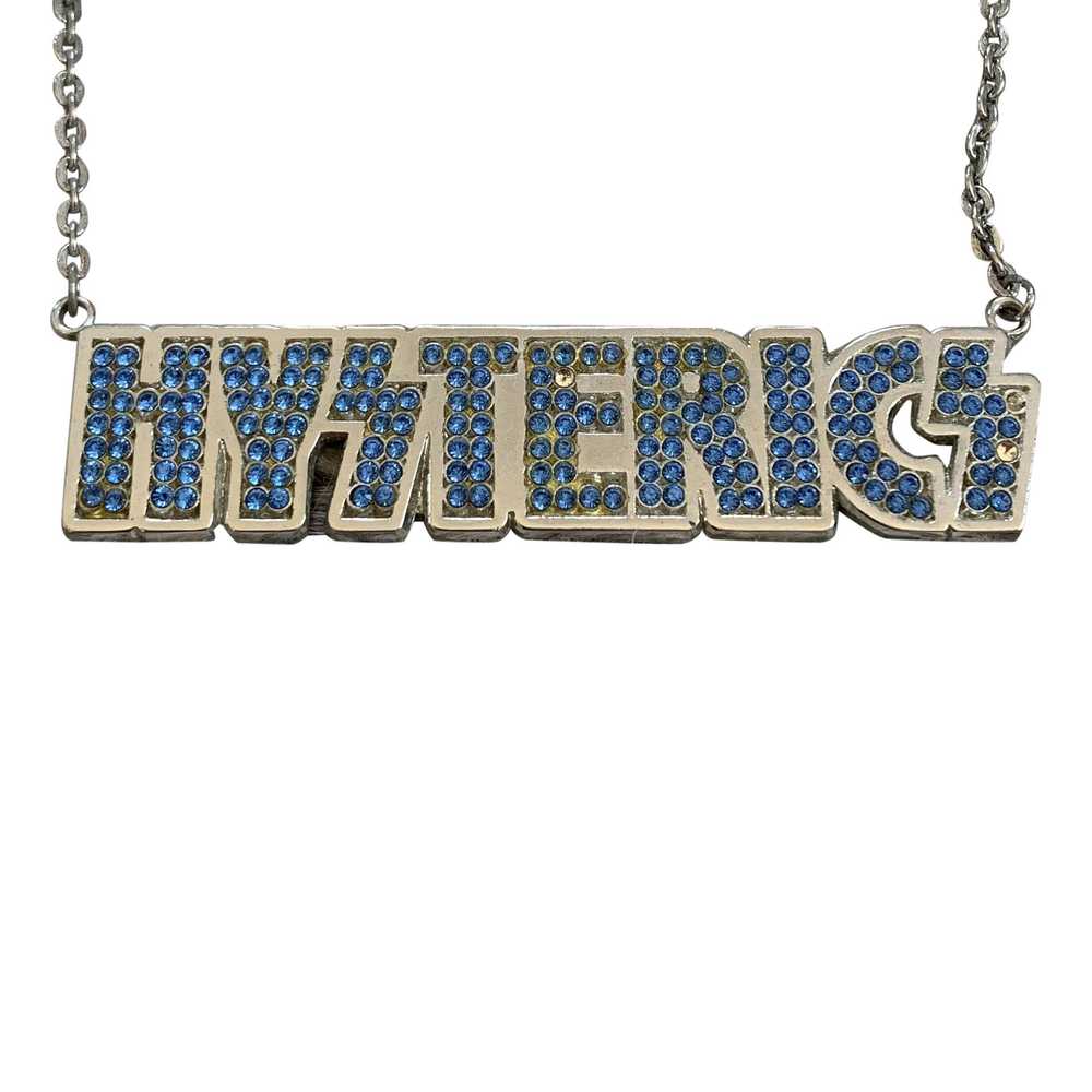 Hysteric Glamour Swarovski Spellout Necklace + Ca… - image 1