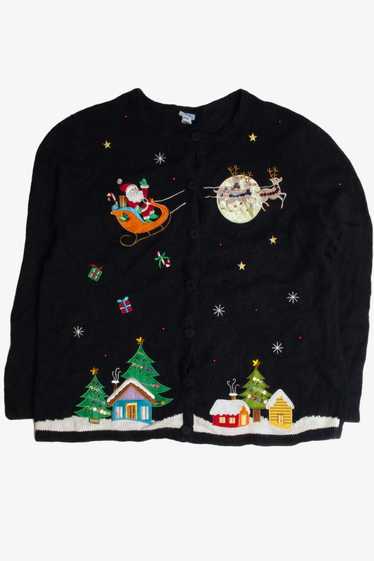 Vintage Black Ugly Christmas Cardigan 59663