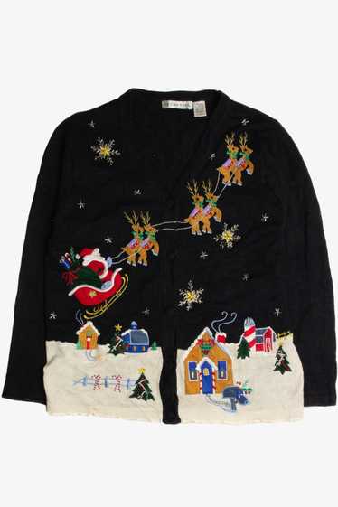 Vintage Black Ugly Christmas Cardigan 59639