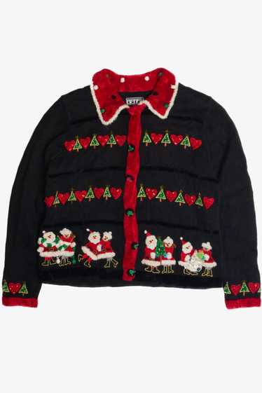 Vintage Collared Ugly Christmas Cardigan 59612