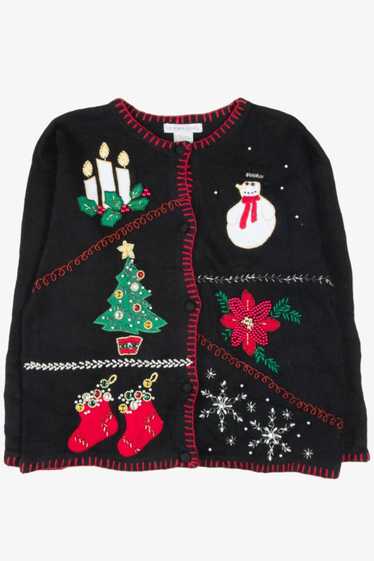 Black Ugly Christmas Cardigan 57043