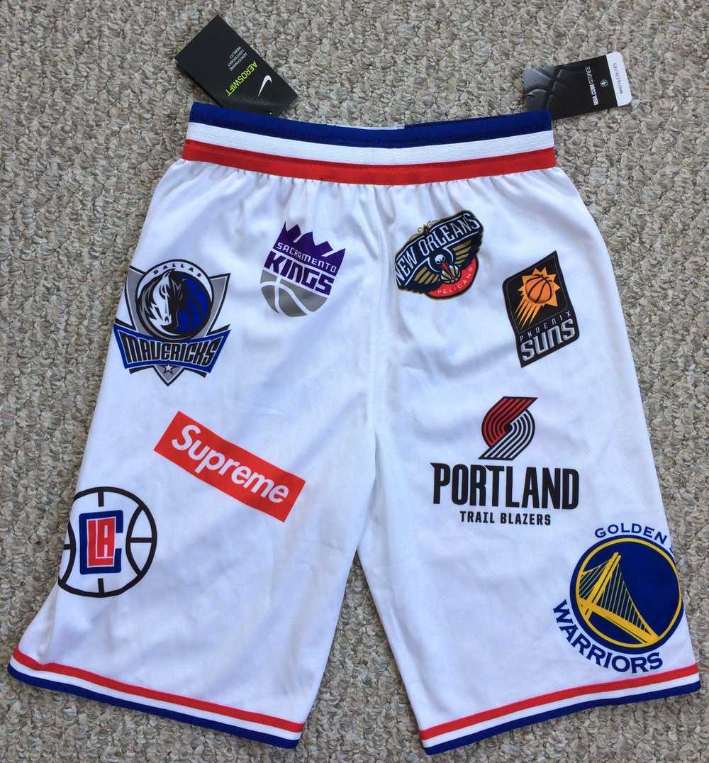 NEW S/S 2018 Supreme x Nike NBA Shorts Small - image 7