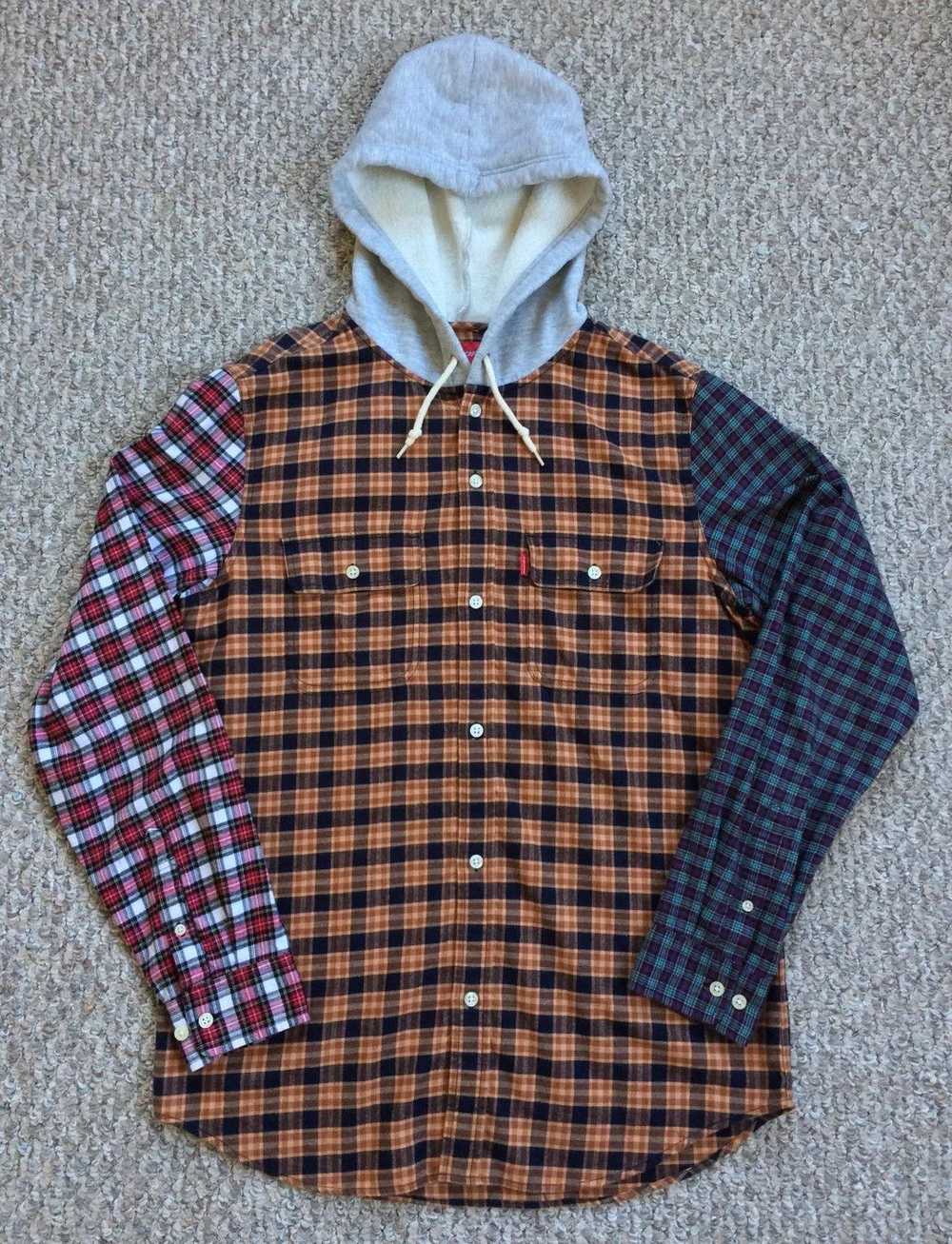 F/W 2014 Supreme Hooded Flannel size XL - image 1