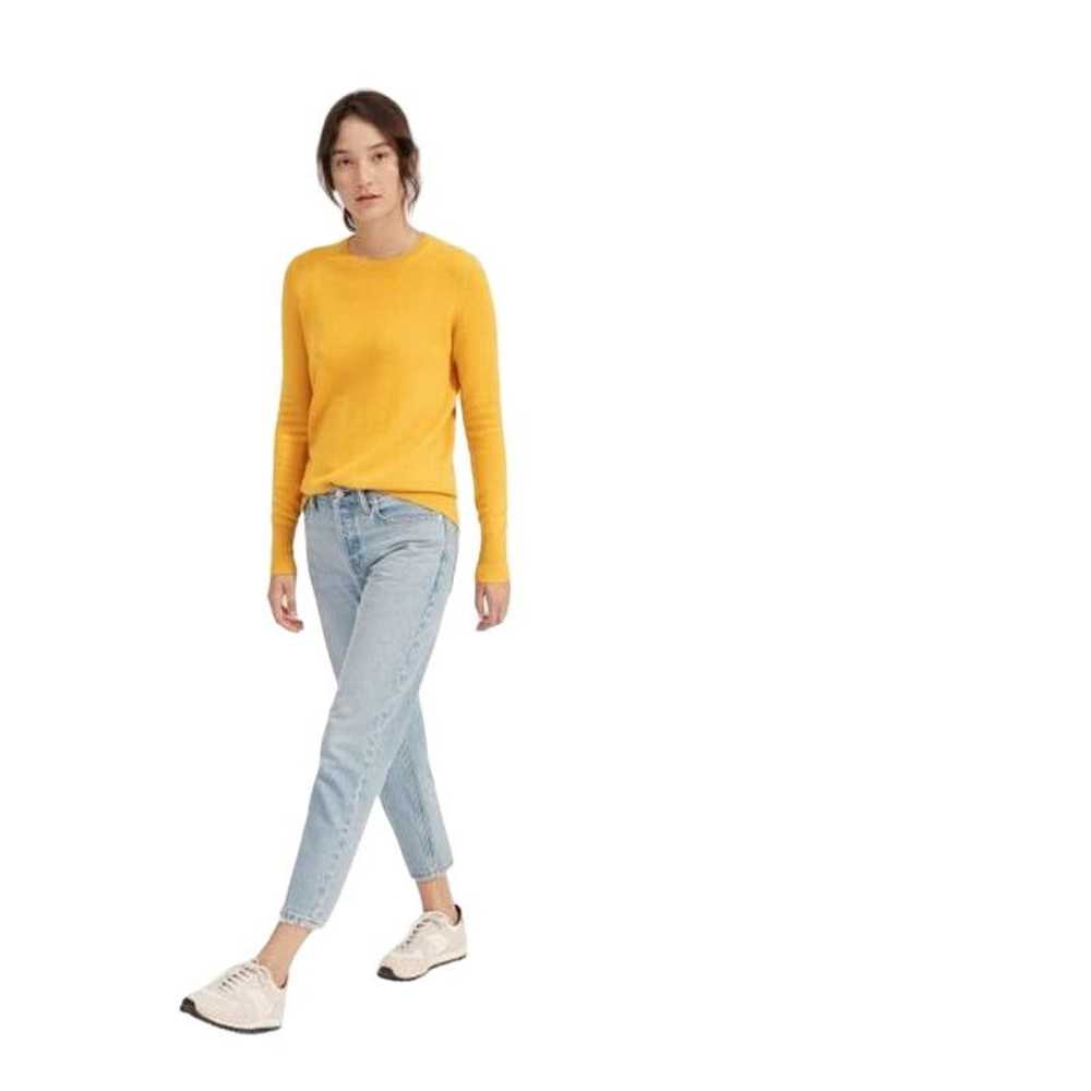 Everlane Everlane Mustard Yellow Crew Neck 100% C… - image 1