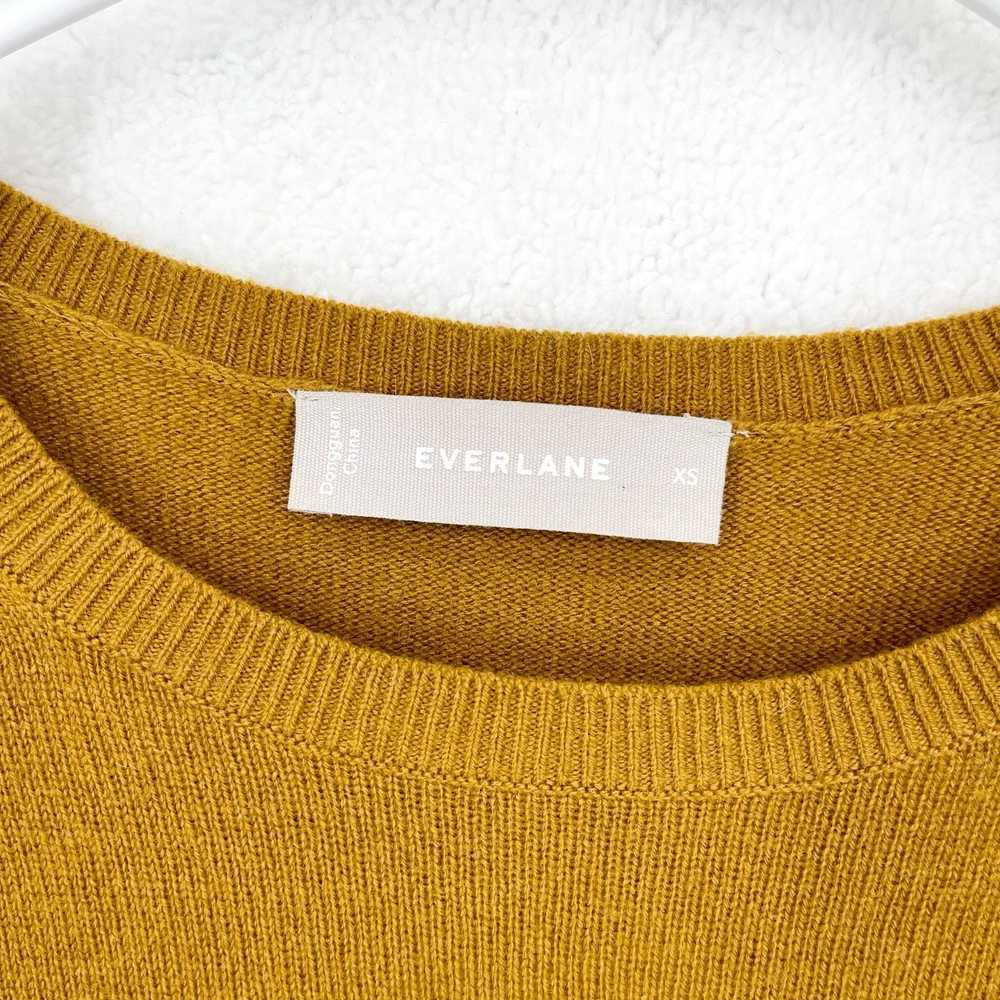 Everlane Everlane Mustard Yellow Crew Neck 100% C… - image 3