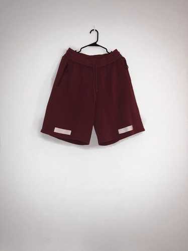 Off-White Off White Maroon Shorts