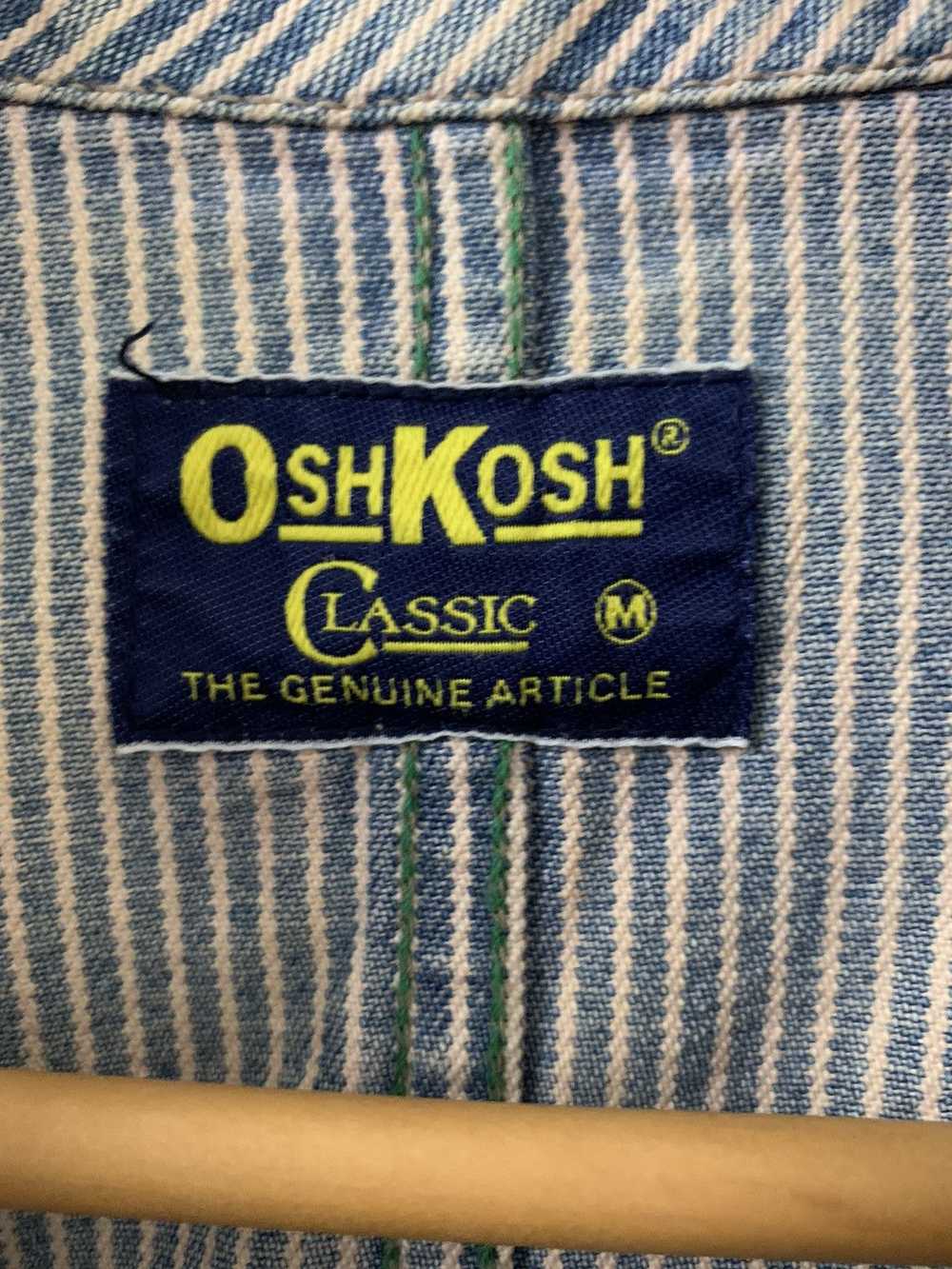 Vintage Oshkosh Classic Hickory Stripe Workwear J… - image 8