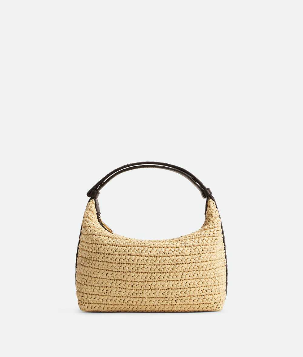 Bottega Veneta Mini Wallace Rafia Natural / Fonda… - image 1