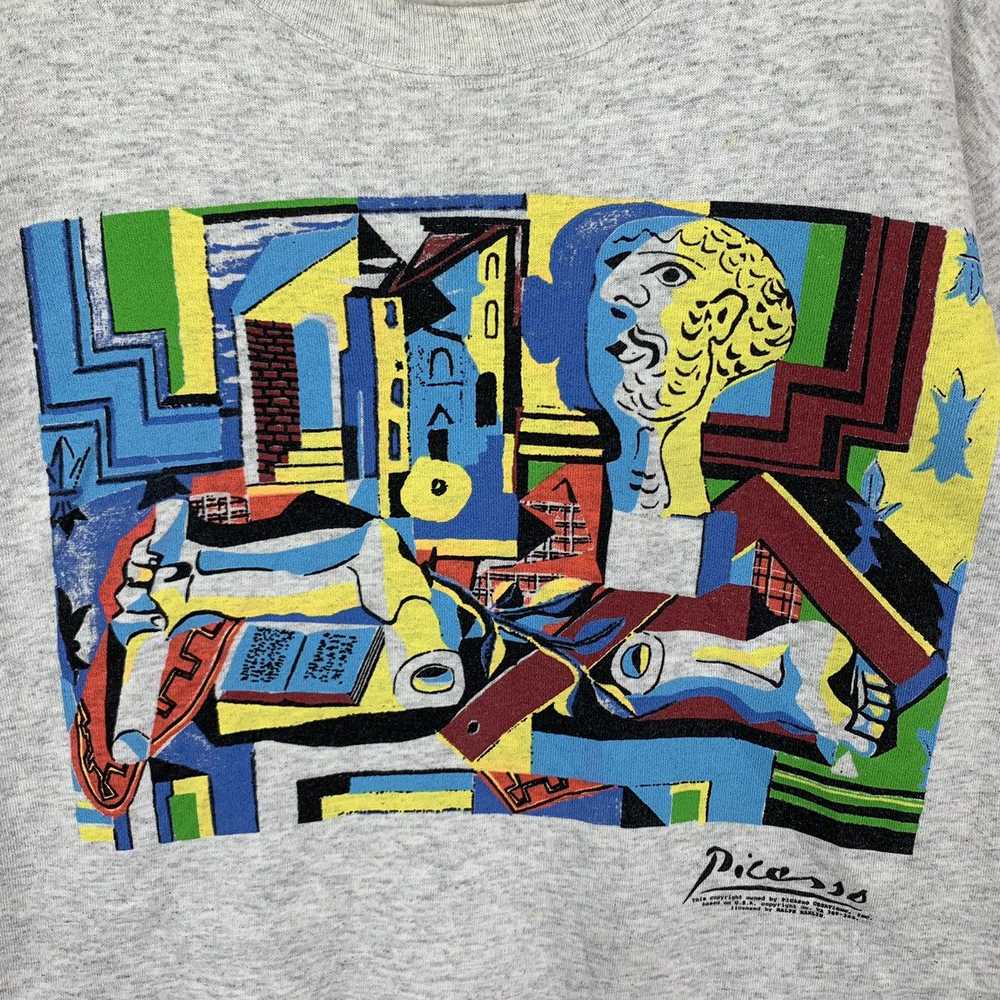 VINTAGE 90S PABLO PICASSO ART PULLOVER CREWNECK - image 5