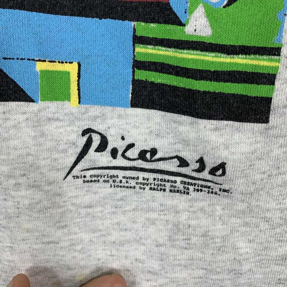 VINTAGE 90S PABLO PICASSO ART PULLOVER CREWNECK - image 6