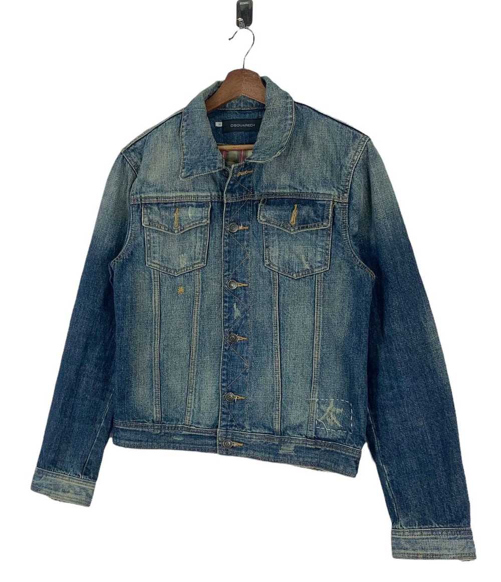 VINTAGE DSQUARED2 DENIM DISTRESSED JACKET - image 2