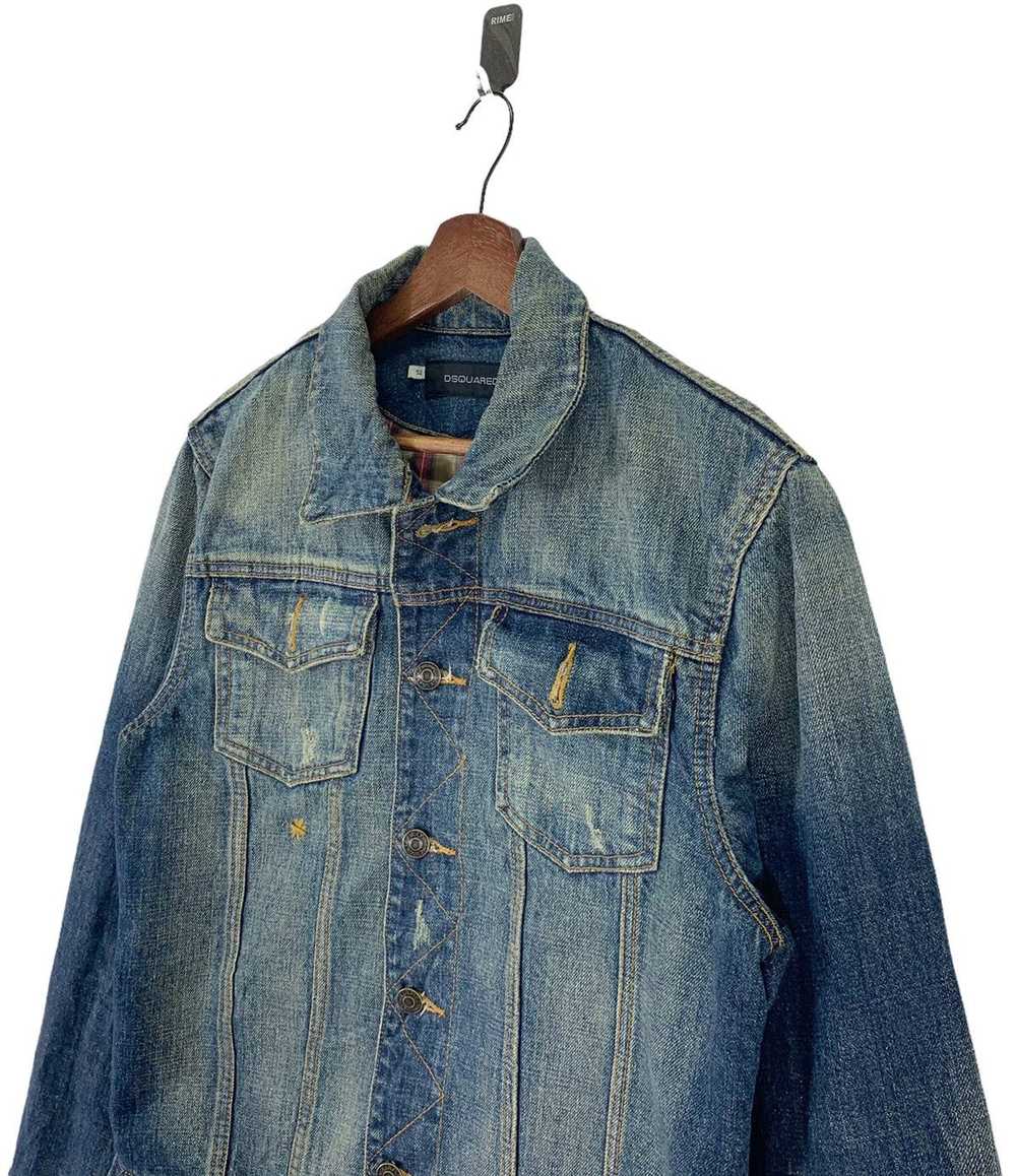 VINTAGE DSQUARED2 DENIM DISTRESSED JACKET - image 3