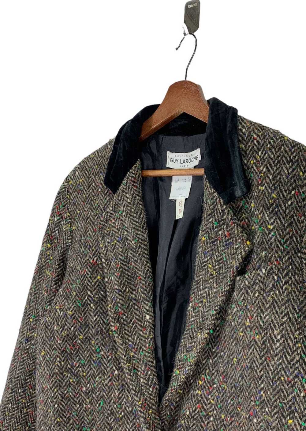 Designer - VINTAGE GUY LAROCHE WOOL COAT - image 3