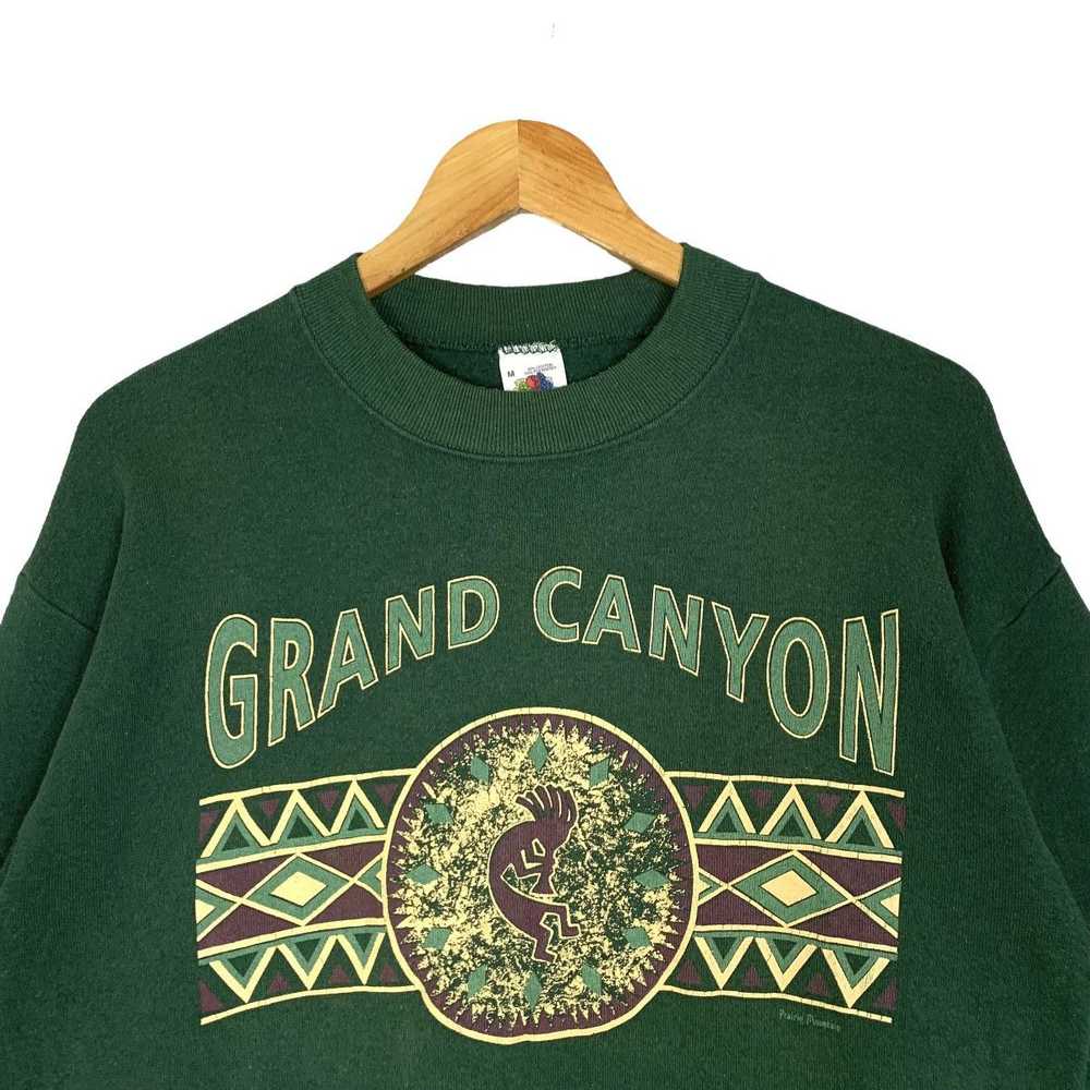 Vintage 90s FruitOfTheLoom Grand Canyon Crewneck … - image 2