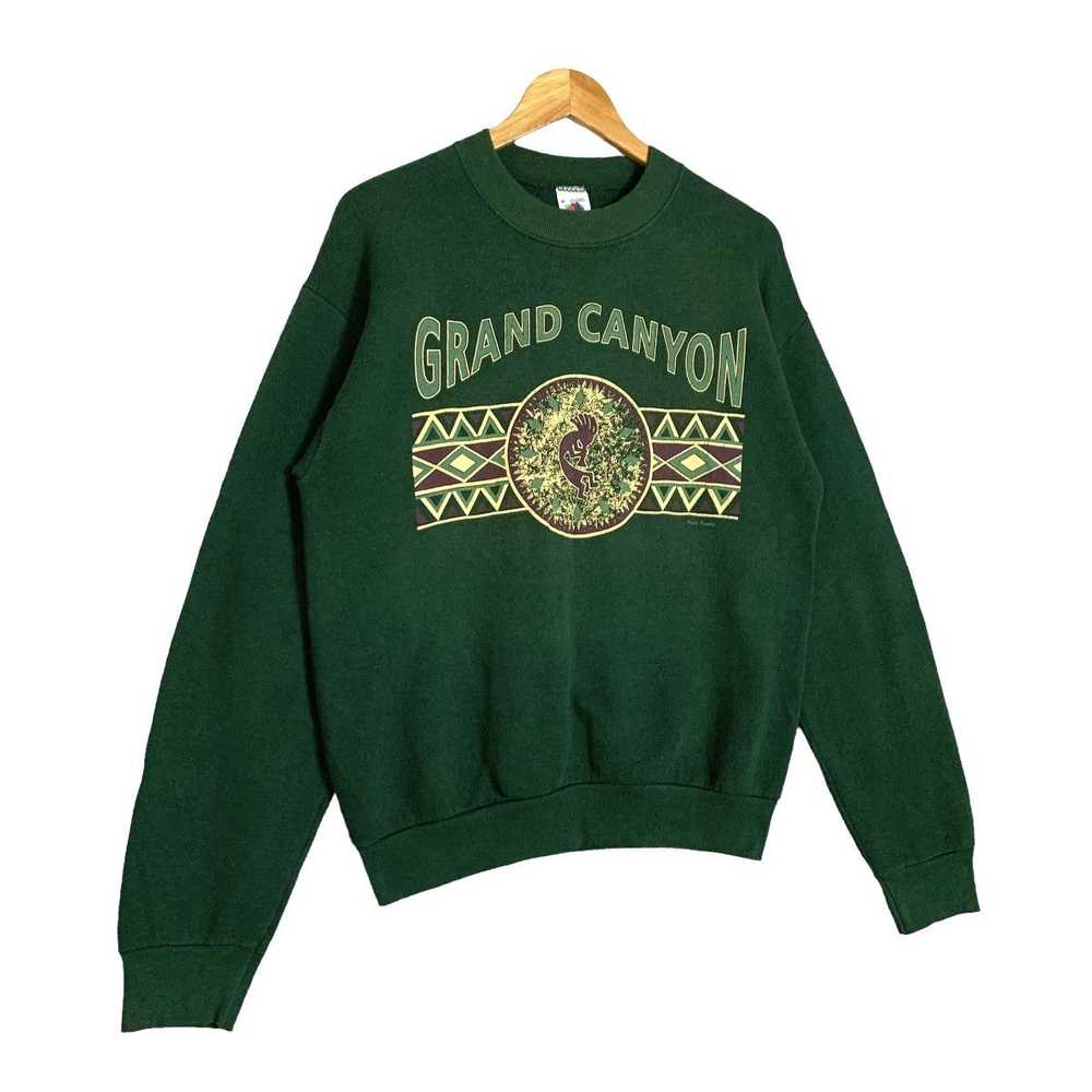 Vintage 90s FruitOfTheLoom Grand Canyon Crewneck … - image 4