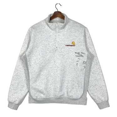 Vintage Carhartt Work In Progress Quarter Zip Swe… - image 1