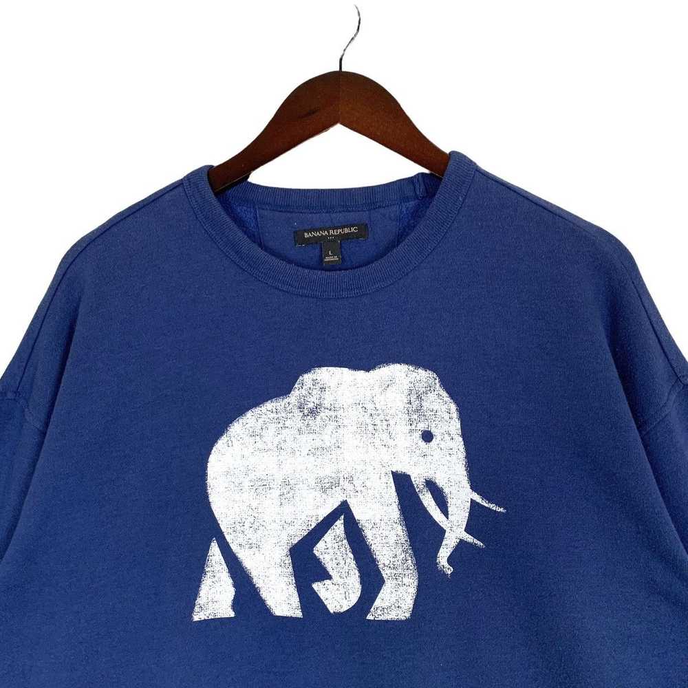 Vintage Banana Republic Elephant Graphic Tee Swea… - image 2