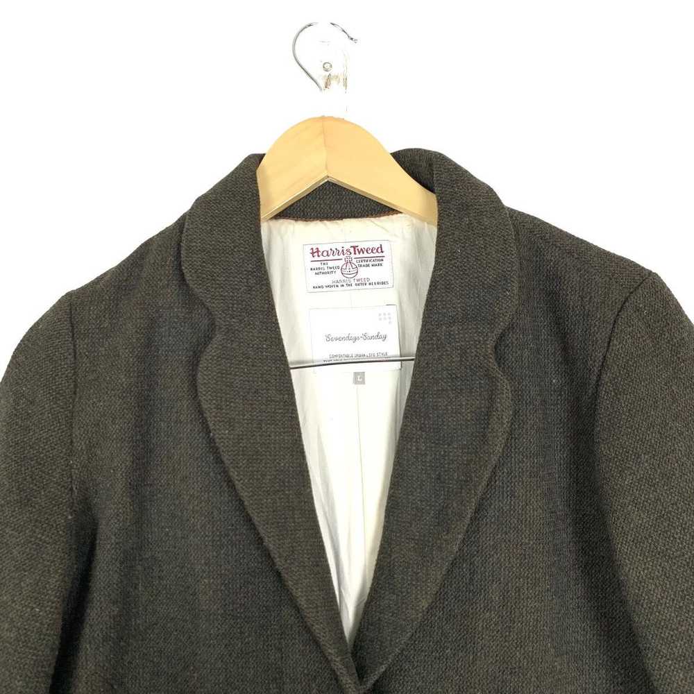 Vintage Harris Tweed X Sevenday Sunday Coat Jacket - image 2