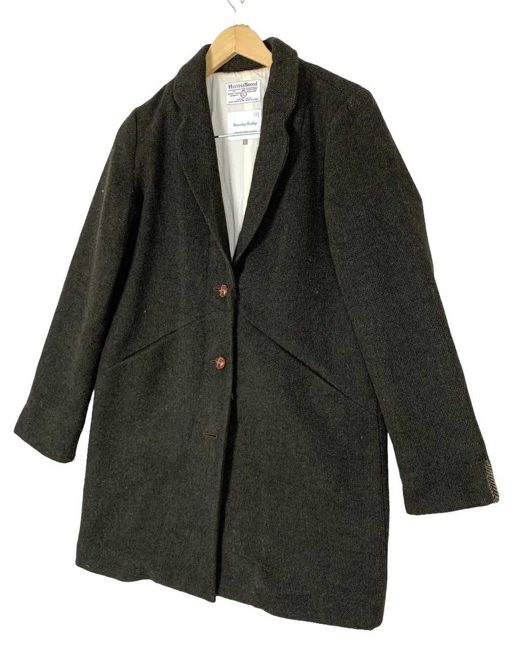 Vintage Harris Tweed X Sevenday Sunday Coat Jacket - image 4