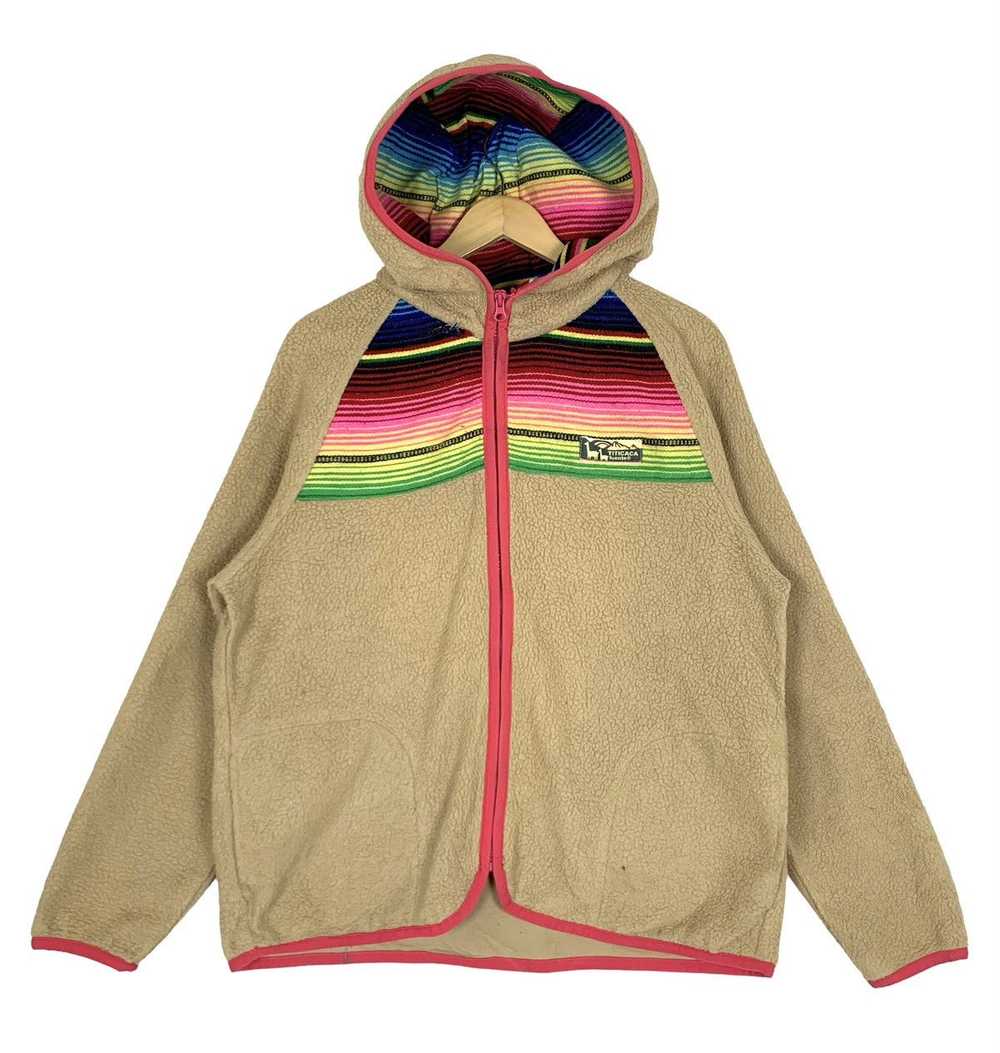 Vintage Titicaca Fuente Fleece Hoodie Jacket - image 1