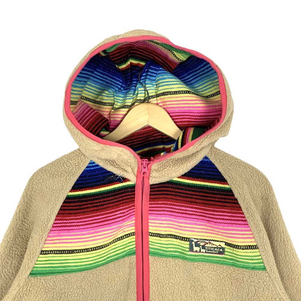 Vintage Titicaca Fuente Fleece Hoodie Jacket - image 2