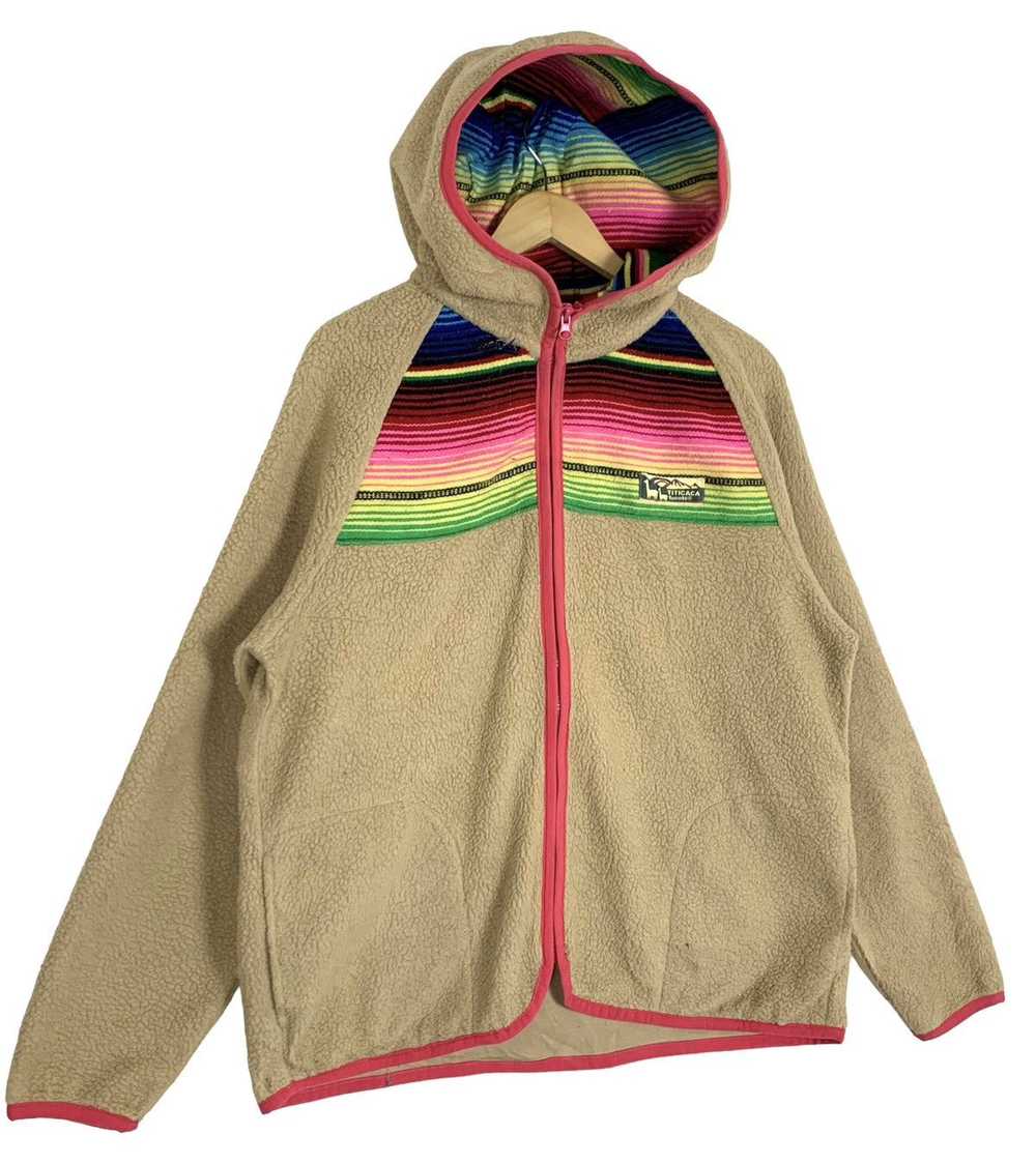 Vintage Titicaca Fuente Fleece Hoodie Jacket - image 3