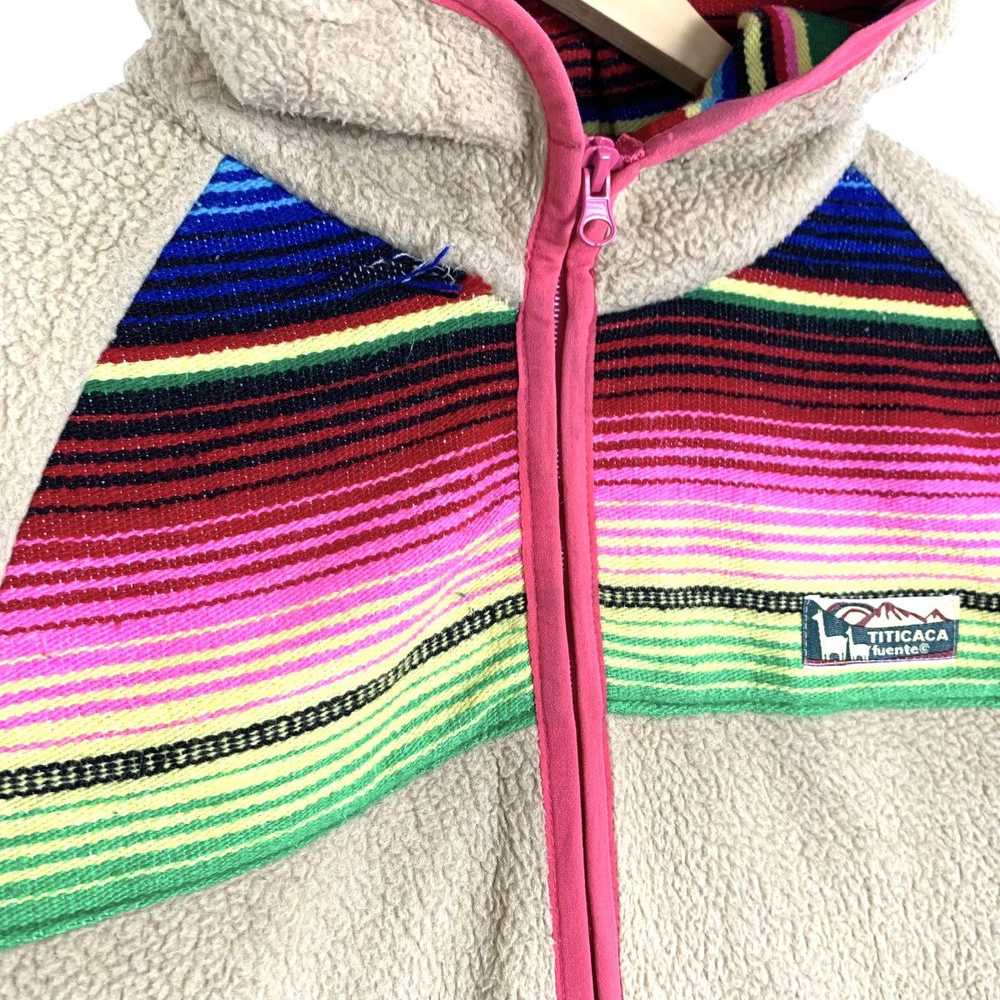 Vintage Titicaca Fuente Fleece Hoodie Jacket - image 7