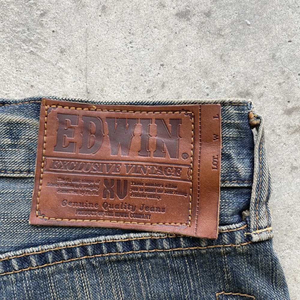 RARE🔥 Vintage RUSTY Edwin Faded Denim Jeans Pant… - image 11