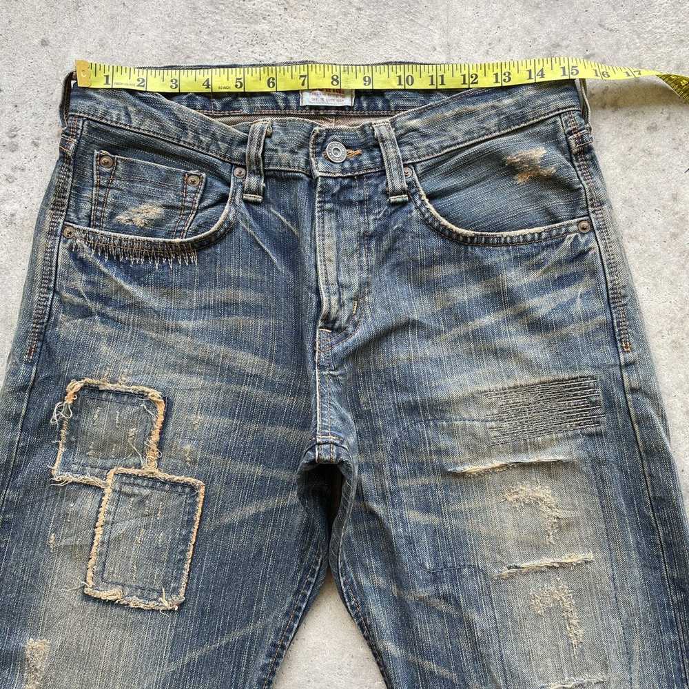 RARE🔥 Vintage RUSTY Edwin Faded Denim Jeans Pant… - image 5