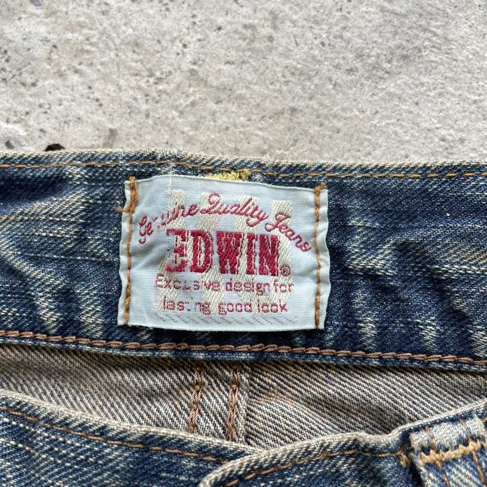 RARE🔥 Vintage RUSTY Edwin Faded Denim Jeans Pant… - image 8