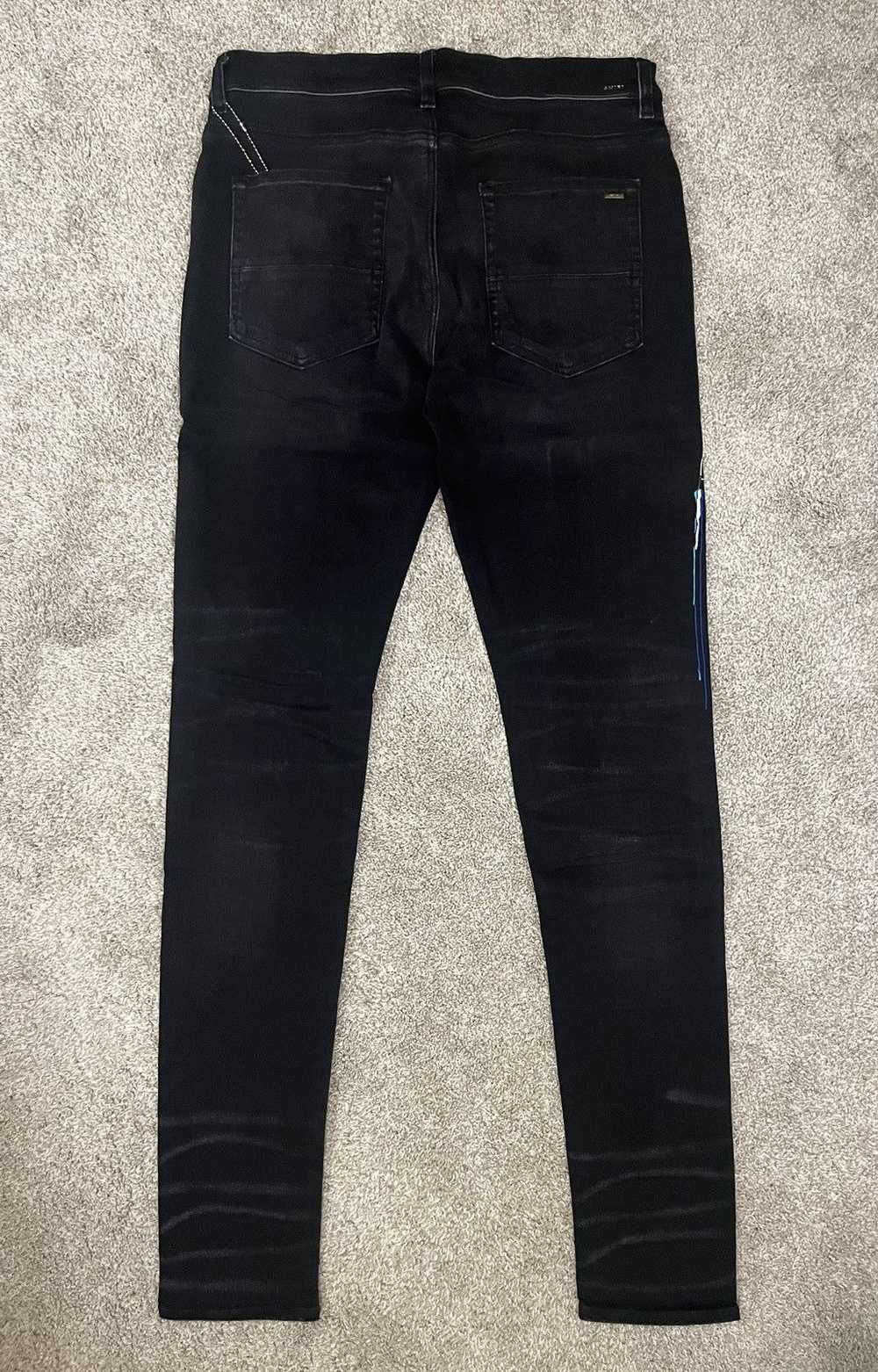 Amiri Amiri Paint Drip Core Logo Jeans - image 2