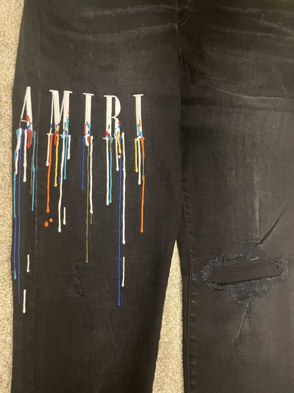 Amiri Amiri Paint Drip Core Logo Jeans - image 3