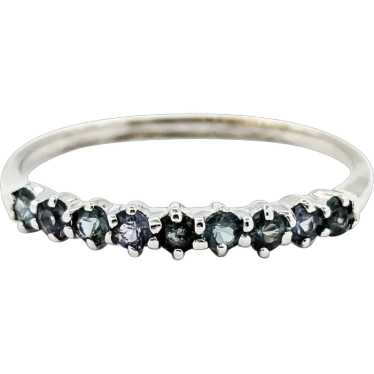 Classic 14k White Gold Alexandrite Ring