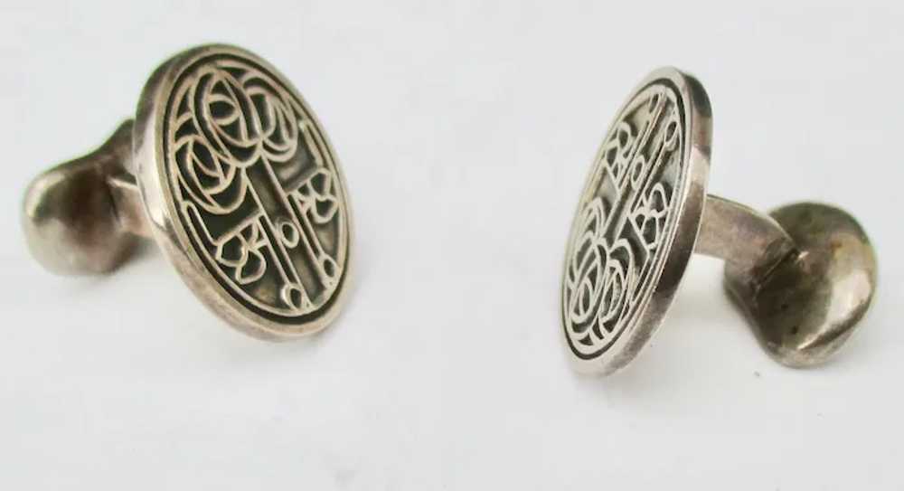 Sterling Silver Secessionist Cufflink - image 2