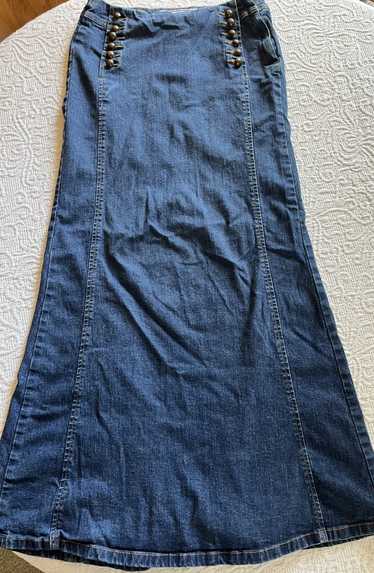 Vintage Vintage Blue Jean Denim Skirt Pencil Merma