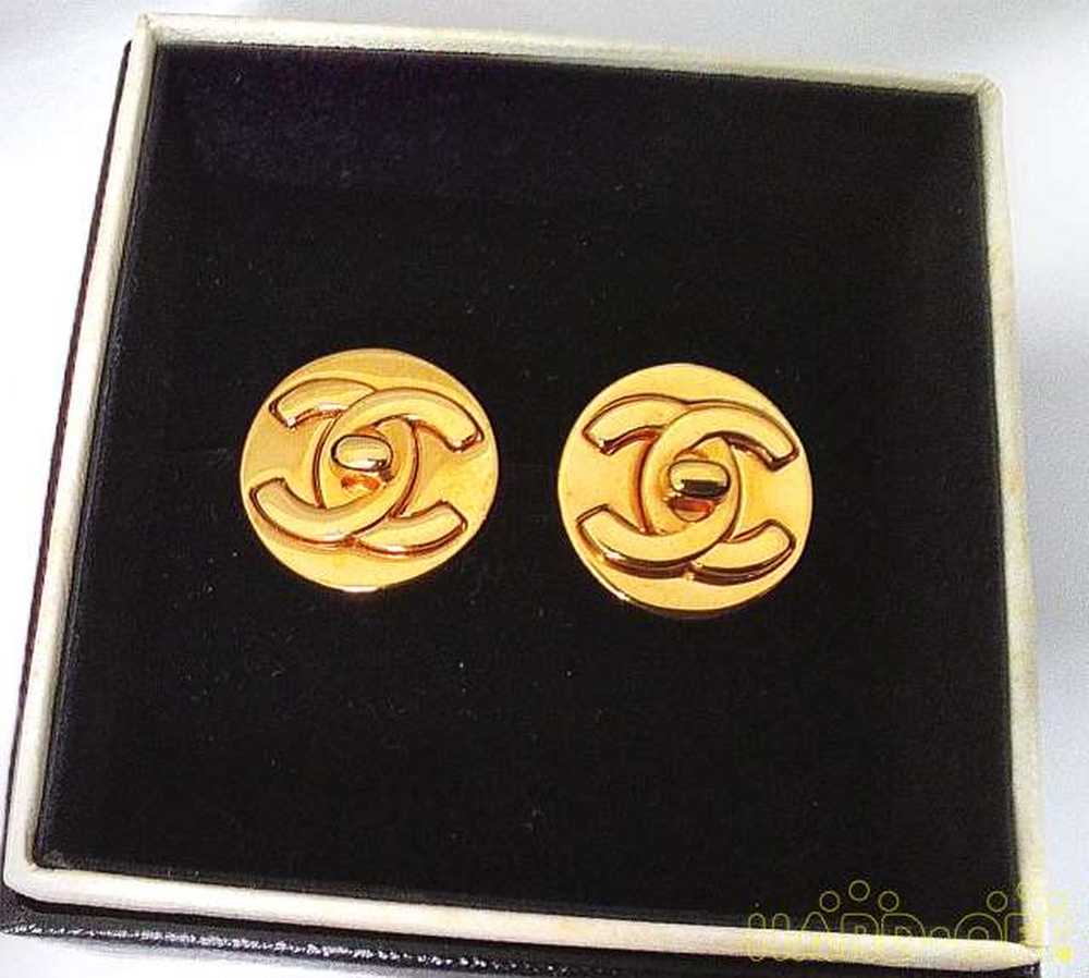 Chanel Turn Lock Earrings - image 1