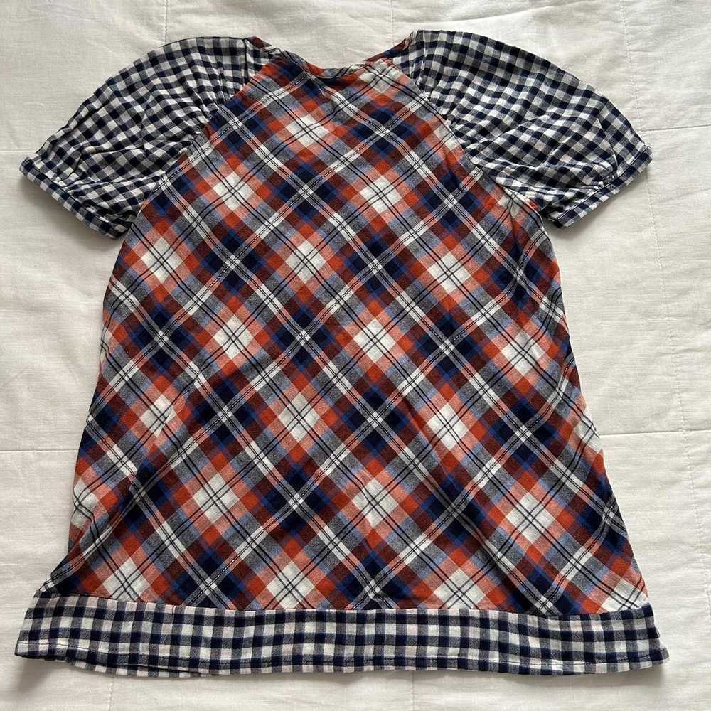 Tsumori Chisato Tsumori Chisato Plaid Mix Raglan … - image 5