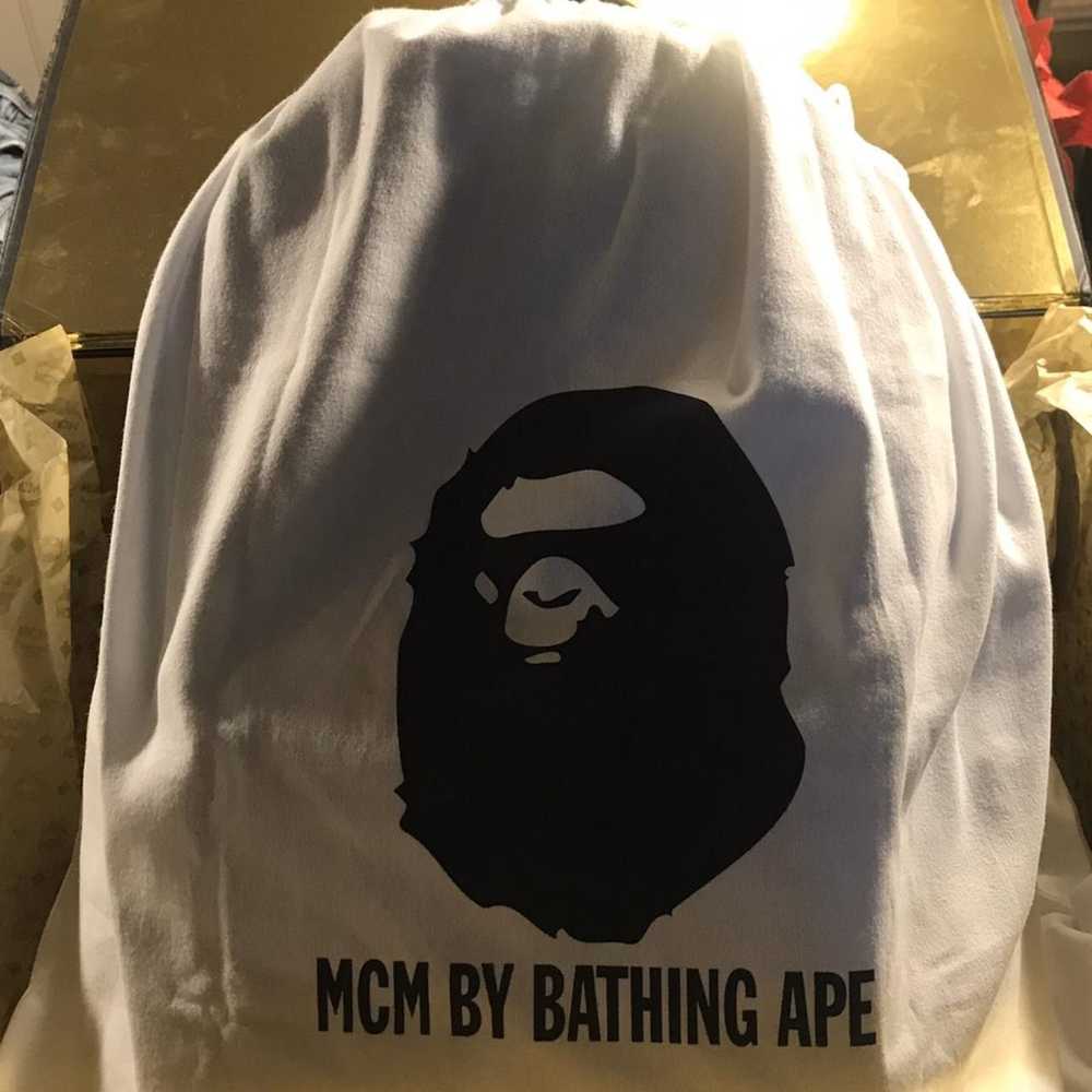 Bape × MCM Bape x MCM Stark Backpack - image 2