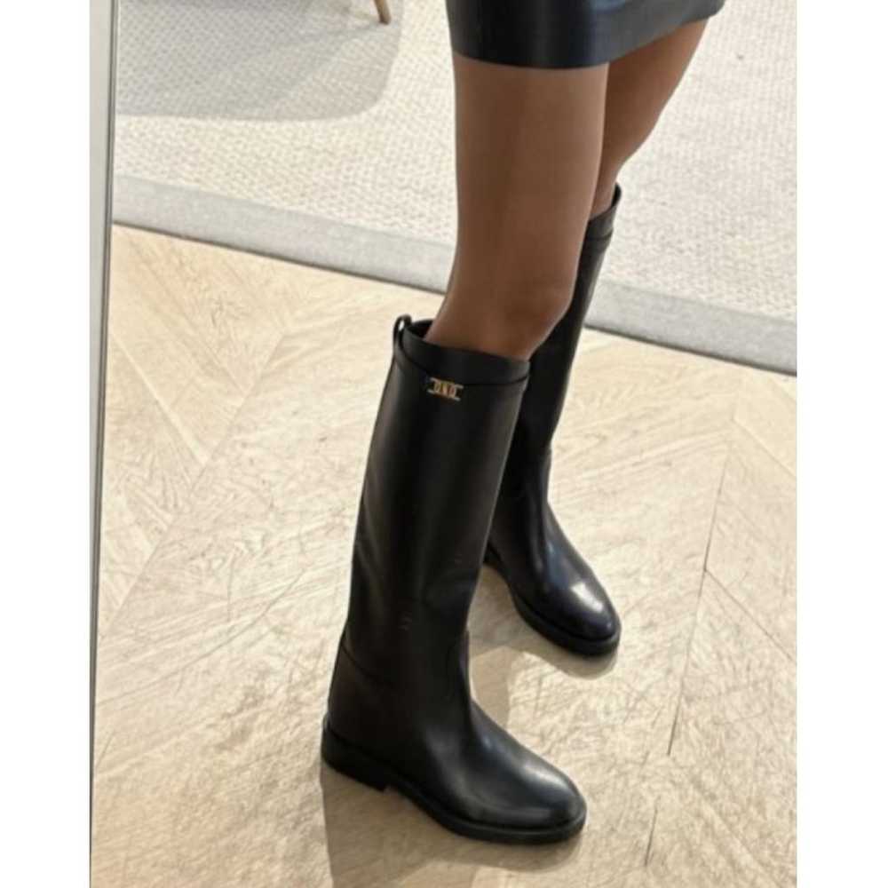 Massimo Dutti Leather riding boots - image 3