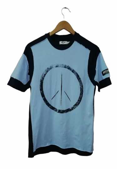 Moschino Moschino Double Layer Patch Peace T-Shirt