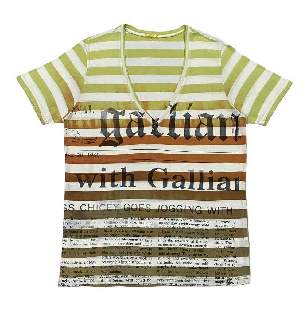 Galliano Galliano Gazette Newspaper T-Shirt - image 2