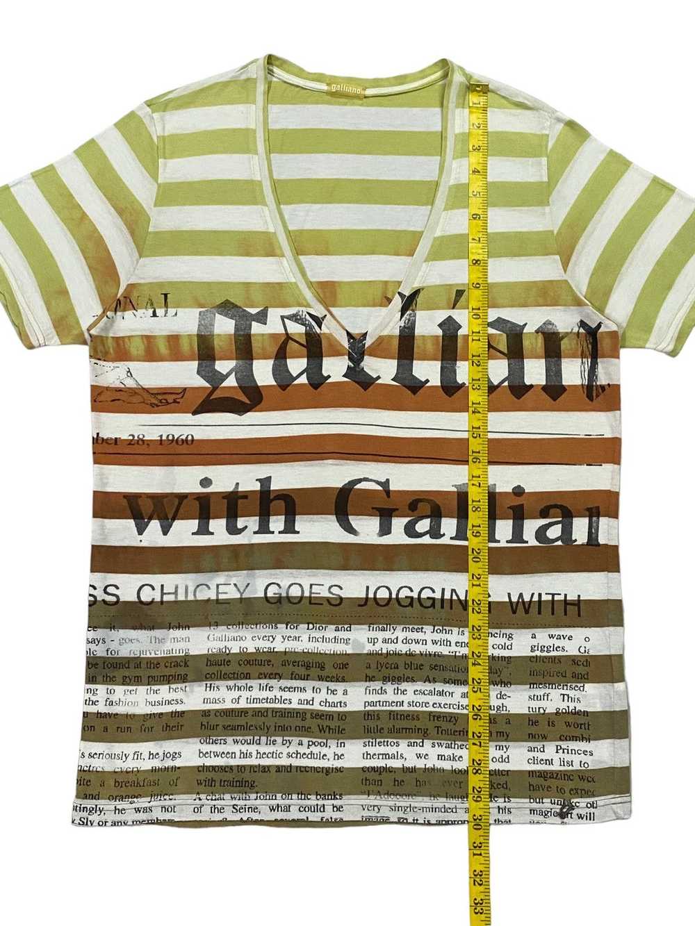 Galliano Galliano Gazette Newspaper T-Shirt - image 5