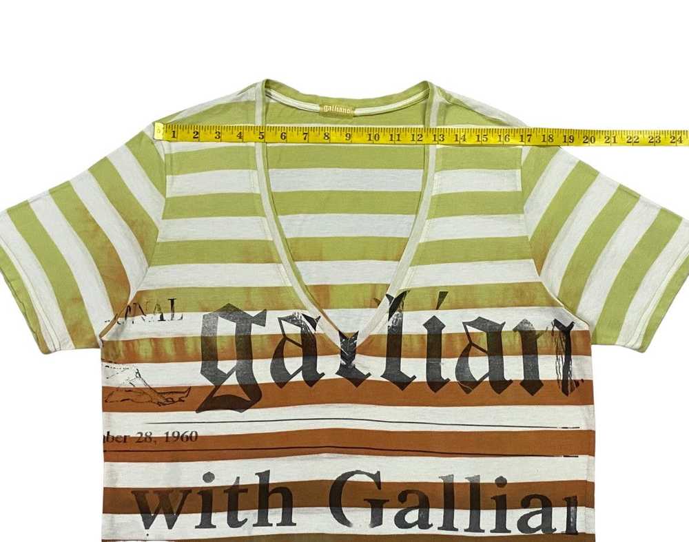 Galliano Galliano Gazette Newspaper T-Shirt - image 6