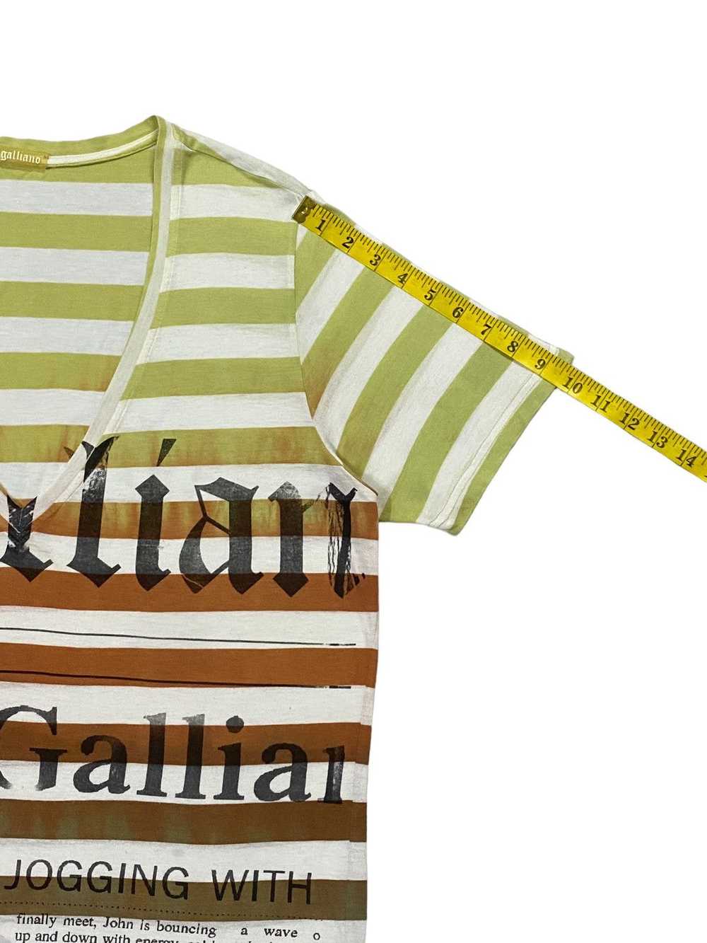 Galliano Galliano Gazette Newspaper T-Shirt - image 7