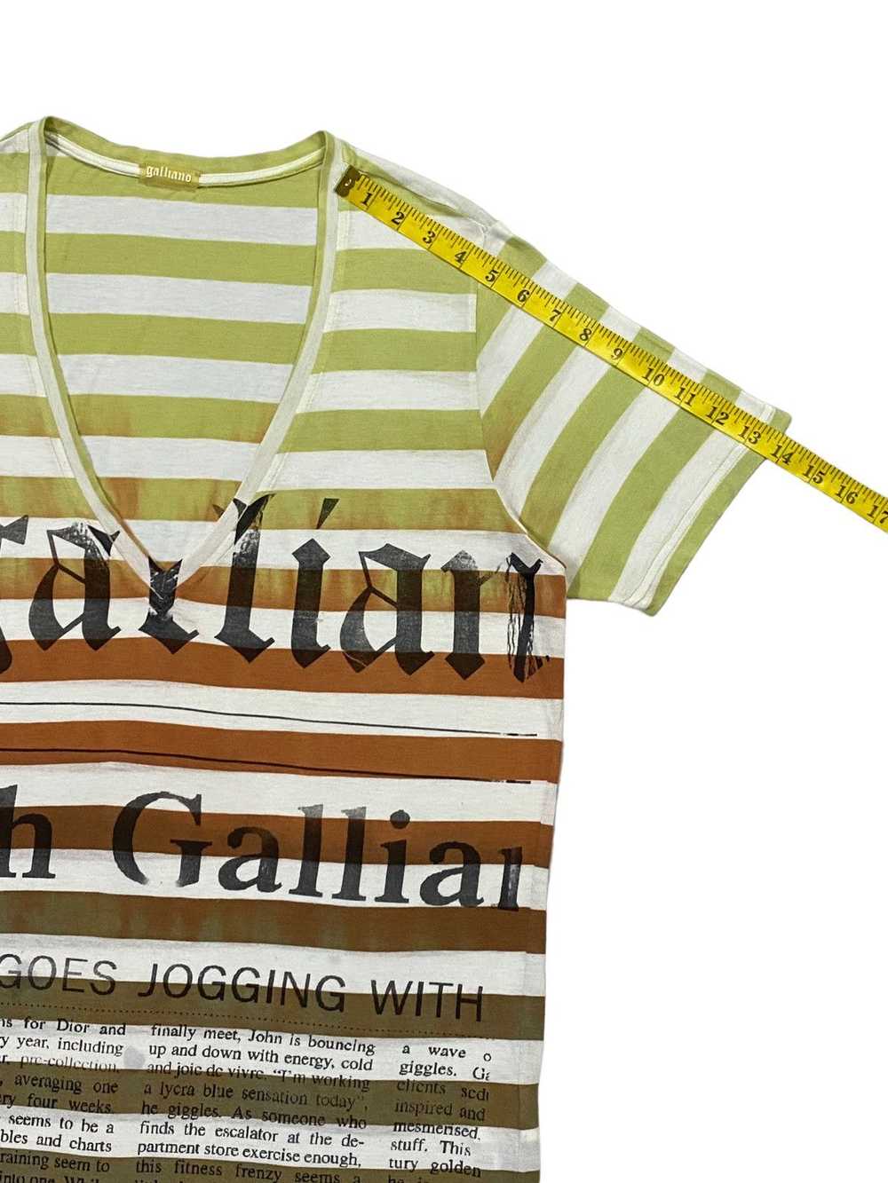 Galliano Galliano Gazette Newspaper T-Shirt - image 8